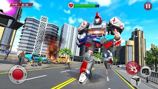 Ambulance Robot Car Transform | TOP TRENDING  NEW ANDROID GAMES  2022 : screenshot 3