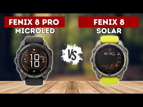 Garmin Fenix 8 Pro MicroLED VS Garmin Fenix 8 Solar