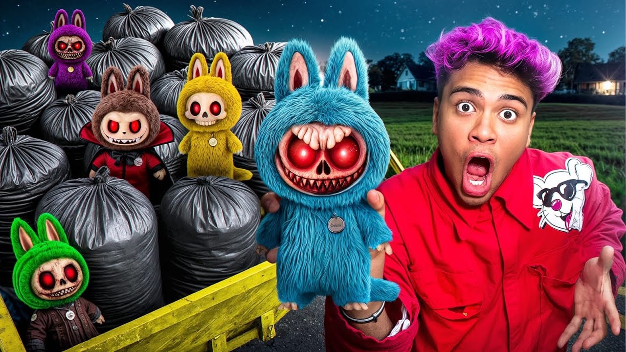 ENCONTREI O LABUBU DA DARK WEB NO MEIO DO LIXO * 3H da manhã