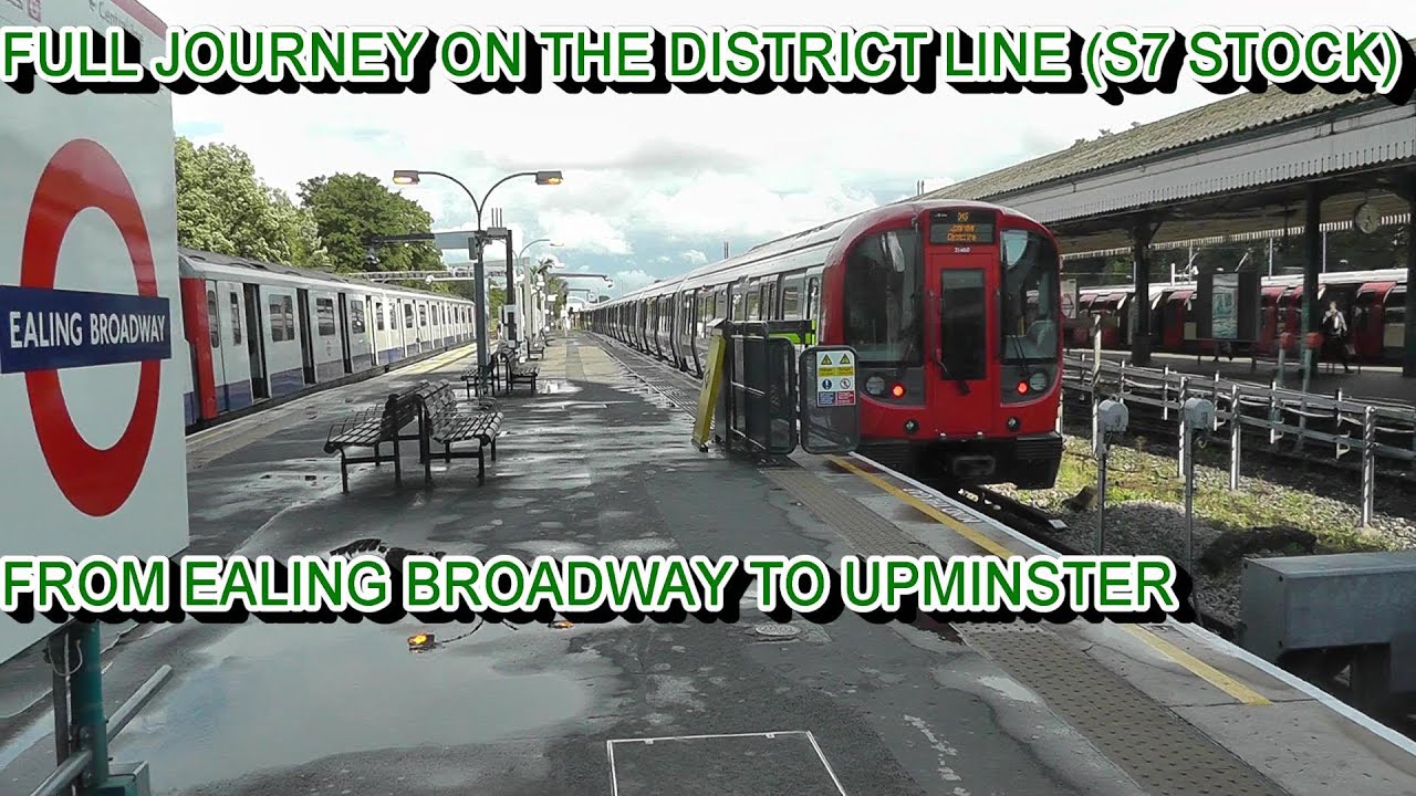 Full Journey On The District Line S7 Stock From Ealing Broadway To