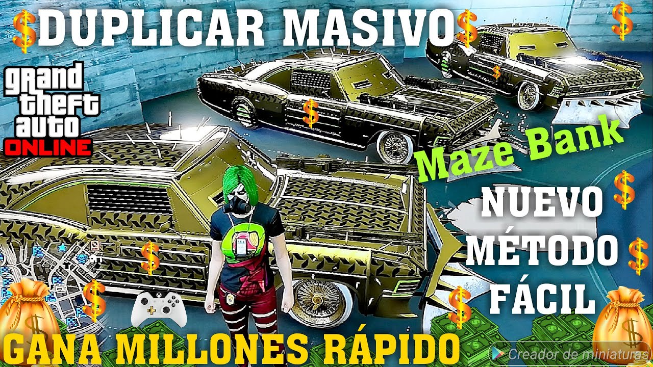 *PARCHADO GLITCH* NUEVO DUPLICAR MASIVO GARAJES OFICINA MAZE BANK (GTA V ONLINE) XBOX ONE/PS4 FÁCIL