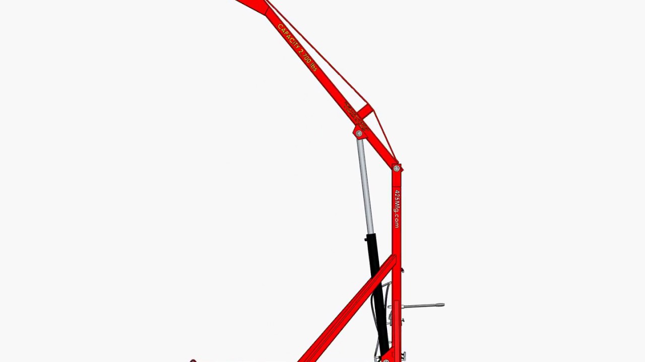 2,000 lb. Heavy Duty Jet Engine Lift / Crane / Hoist / Hydraulic