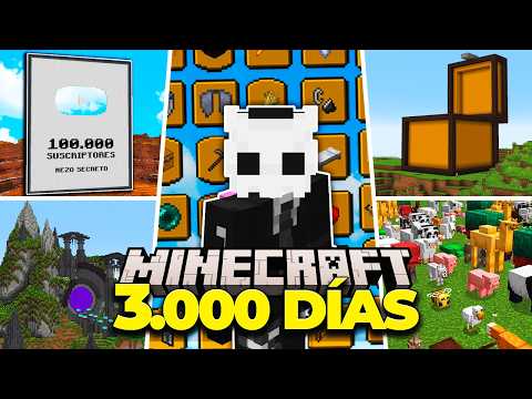 Sobreviví 3000 DIAS en Minecraft (PELÍCULA COMPLETA)