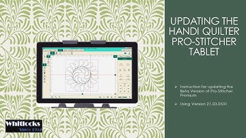 How to Update a Pro-Stitcher Tablet