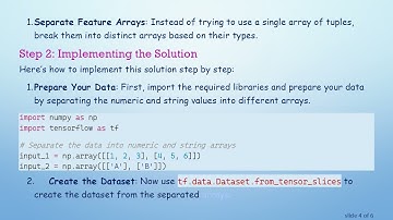 Creating a TensorFlow Dataset from an array of tuples