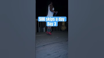 Thumbnail of Day time night time 500 skips is 500 skips  no excuses 4️⃣🥷🏽