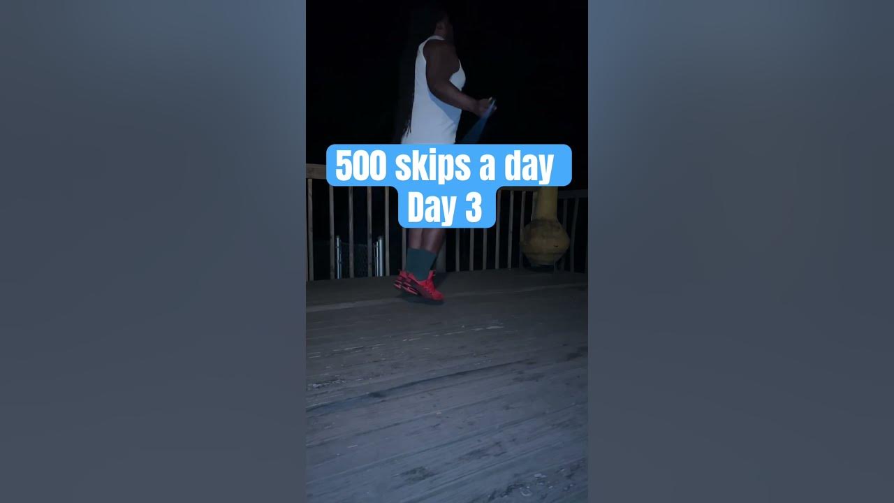 Day time night time 500 skips is 500 skips no excuses 4οΈβ£π₯·π½ Day time night time 500 skips is 500 skips no excuses 4οΈβ£π₯·π½