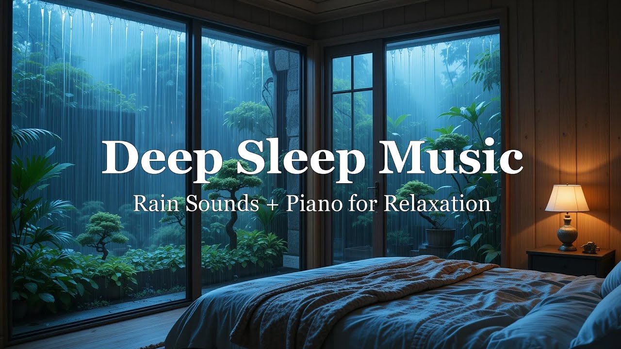 Relaxing Sleep Music + Insomnia - Fall Asleep Fast with Relaxing Sleep Music & Night Rain Ambience