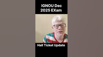 😮 IGNOU Exam Hall Ticket Update December 2025 | IGNOU Admit card update 2025