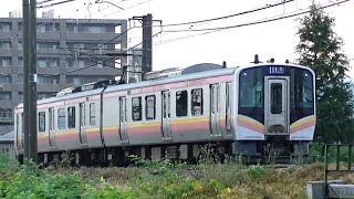 信越本線上り始発E129系A8編成420M　新潟→長岡