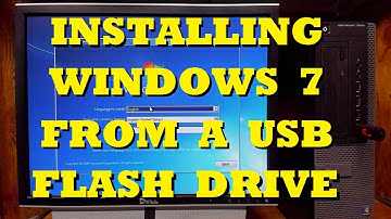 How to Install Windows 7 From a USB Flash Drive