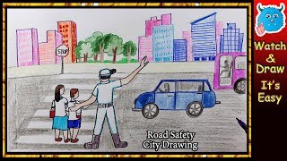 Featured image of post Road Safety Drawing For Class 2 : How to draw safe drive save life drawing easy i city road safety drawing for drawing competition.