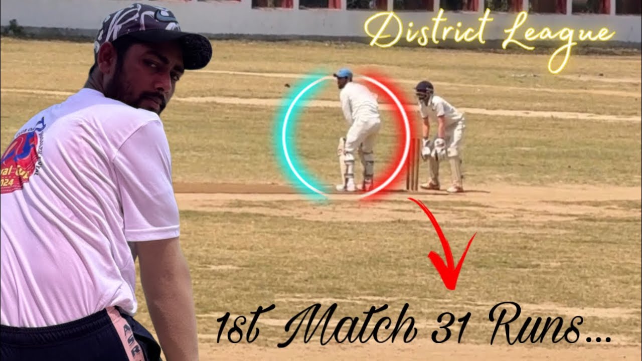 31 Runs by Bittu Maxii in Leather Match 🏏 1st District league match