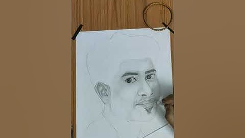 Akshay Kamal portrait drawing with charcoal Pencil|| Time lapse||#Paviarts