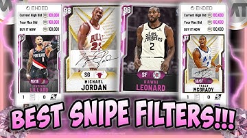 NBA2K20 BEST SNIPE FILTERS TO MAKE MT NOW!! SNIPE EXPENSIVE PD