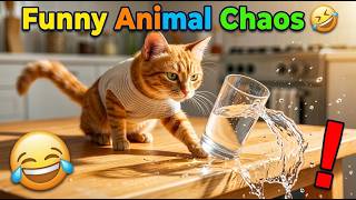 10 Funny Animal Fails 😂 | Indoor Pet Chaos | Real Motion Storys #FunnyAnimals#FunnyVideo