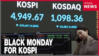 Kospi Drops By Over 5 Percent As New U.s. Fed Chair Nomination Triggers Global Market Sell-Offs