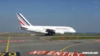 Airplanes taking off and landing A380, Beluga, B747