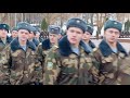 15 декабря на площади Победы в Витебске новобранцы 103-й гв.овдбр приняли военную присягу