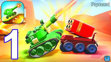 Merge Tanks - Gameplay Walkthrough Part 1 Tutorial levels 1-30 Tank Army War Commander (Android,iOS)