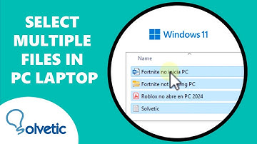 Select Multiple Files in PC Laptop