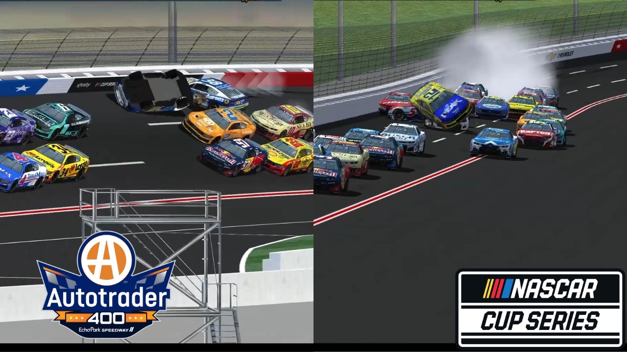 Multiple Flips In Chaos Filled Atlanta Race - 2026 NR2003 NASCAR Season