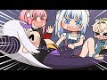 【手描き】ラプちゃんの巨乳が見たいぐら【Mori Calliope/ラプラス・ダークネス/風真いろは/Gawr Gura/ホロライブ切り抜き/切り抜き漫画】