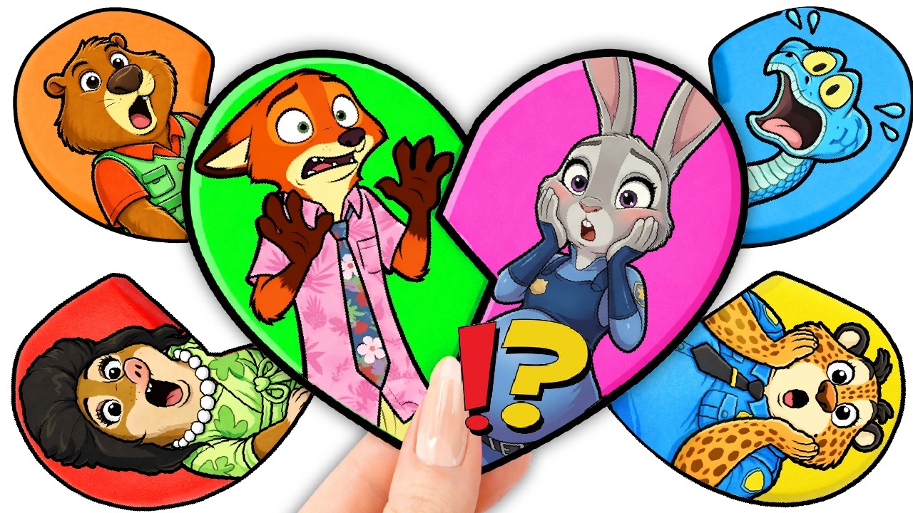 JUDY HOPPS x NICK WILDE 🐰🦊 What’s Inside the ZOOTOPIA 2 Heart Clay ? ✨Unboxing DIY | ASMR