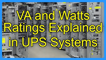 VA and Watts Ratings Explained in UPS Systems