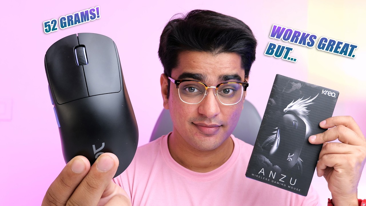 Kreo Anzu 52g Wireless Gaming Mouse Review: Almost Great! - YouTube
