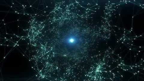 Plexus Tunnel With Space Background Stock Motion Graphics