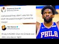 NBA PLAYERS REACT TO EMBIID & 76ERS BEATING ATLANTA HAWKS IN GAME 2 OF ECSF | SERIES TIED 1-1