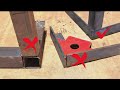 90 degree angle cutting square pipe/90 degree angle cutting idea/45 degree angle cutting idea video
