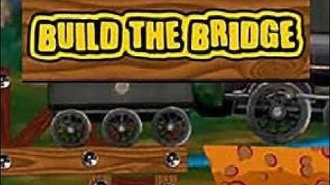 Build the Bridge (Flash Game) Complete Walkthrough - Help a train reach the tunnel!