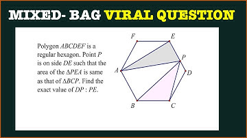 Viral Hexagon Question - Mixed Bag - MATHs BY AMIYA