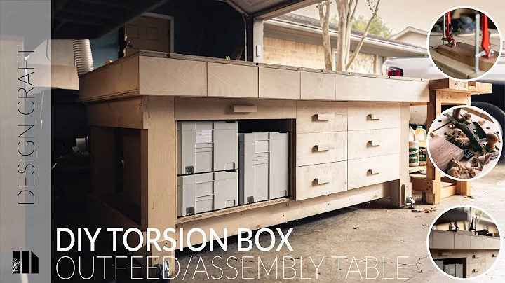 DIY Torsion Box Outfeed and Assembly Table w/ Really Cool Features // Woodworking Plans