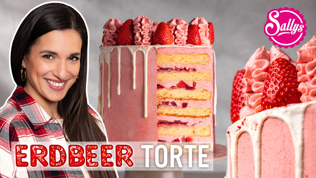 Überraschung für Mama 😍 Die perfekte Erdbeertorte! - YouTube