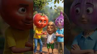The Three Vegetable Friends | A Heartwarming Story About Friendship & Teamwork #ai #comedy #shorts