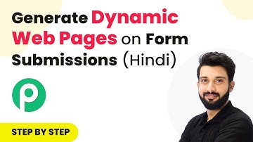 How to Create Dynamic Web Pages & Redirect Users using Form Submission Data (in Hindi)