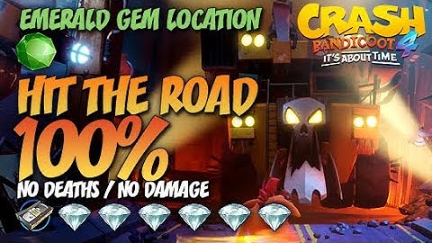 Crash Bandicoot 4: Hit The Road 100% Run - All Gems & Green Gem Guide (No Deaths / No Damage)