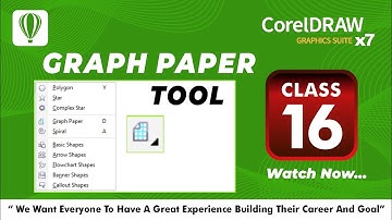 CorelDraw Graph Paper Tool | x17  Class 16 | CorelDraw For Beginners Hindi/Urdu | Grafix Studio