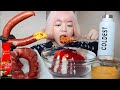 POPULAR KIELBASA SAUSAGE & NUCLEAR BIBIMBAP MUKBANG | 킬바사 소세지과 핵불닭 비빔밥 먹방