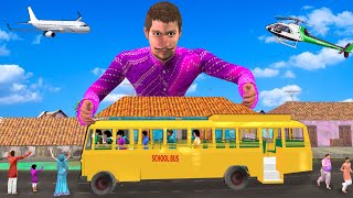 विशाल आदमी बस Giant Man Bus Kabza Hindi Comedy Video Moral Stories Must Watch New Funny Comedy Video