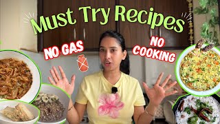 Must Try Recipes NO COOKING NO LPG Recipes 🔥 Perfect for Summer! 
