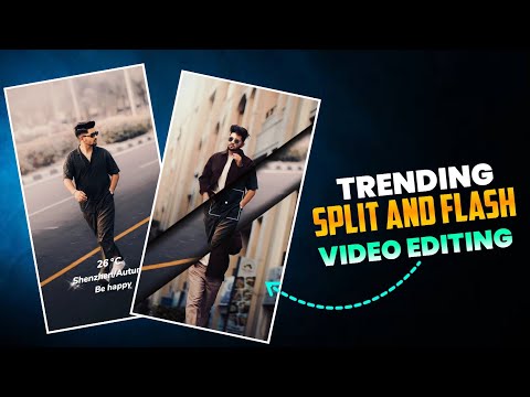 New Trending Reels Video Editing | Split Screen And Flash Effect Capcut tamplate |Capcut video edit