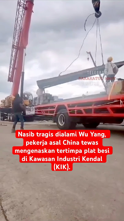 Tali crene putus, kecelakaan kerja #shortvideo #kecelakaan #pabrik #china #crane