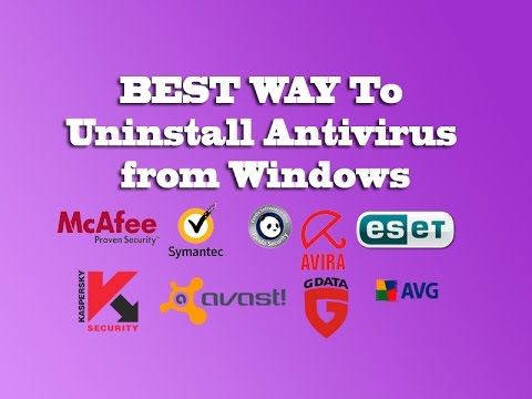 Video: How To Remove Antivirus If It Is Not Removed