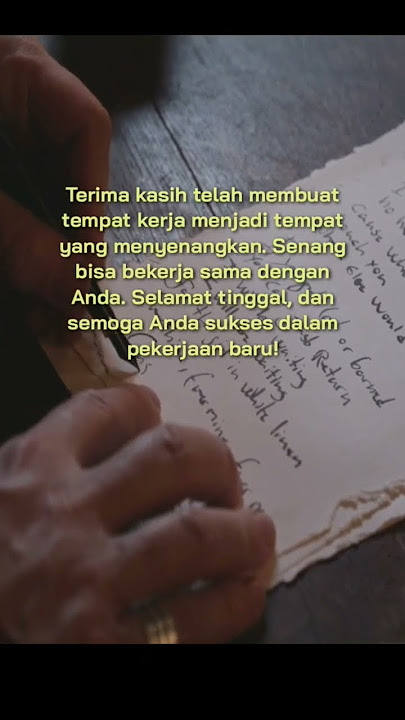 Kata Perpisahan Untuk Teman Kerja Resign - part.5 #shorts #perpisahan #resign #fyp