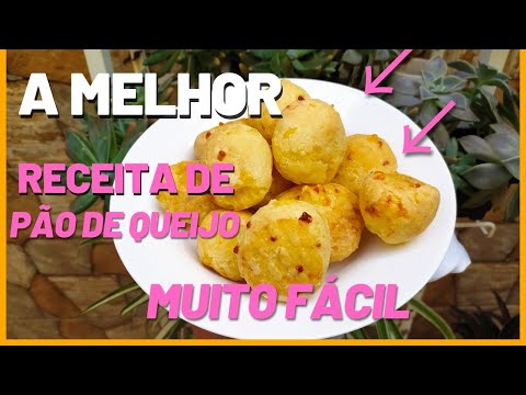 a melhor receita de pão de queijo/muito fácil de fazer/ficou uma delícia 😋/pão de queijo caseiro ☕