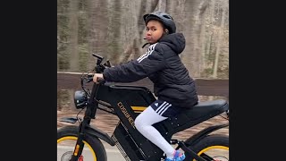 Ebike Trail Ride After Practice  #youtubeshorts #ebike #shorts #coswheel #himiway